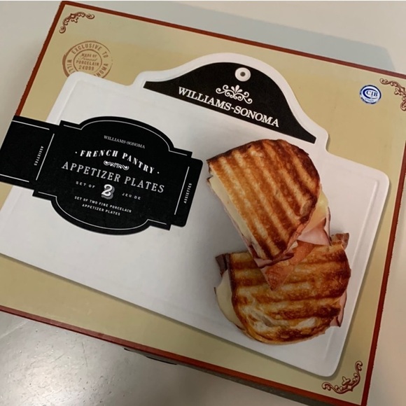 Williams Sonoma French Pantry Appetizer Plates- Set Of 2 - Picture 9 of 16